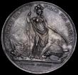 London Coins : A188 : Lot 555 : Jernegan's Lottery 1736 39mm diameter in Silver by J.S.Tanner Obverse: Minerva standing between...