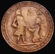 London Coins : A188 : Lot 556 : Carthagena Taken 1741 28mm diameter in brass, Obverse: Admiral Vernon stands above kneeling figure o...
