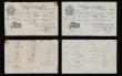 London Coins : A188 : Lot 58 : Five Pounds white (3) Beale (2) 19 March 1949 prefix M88, 29 May 1951 prefix U77, O'Brien 5 Feb...