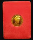 London Coins : A188 : Lot 661 : Earl Mountbatten "Sovereign Size" 9 carat gold medal by Pobjoy (5 grams) Unc in the red ho...