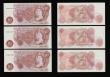 London Coins : A188 : Lot 69 : Ten Shillings Fforde B310 issued 1967 very last run D38N (5 consecutives) 435872 - 876 UNC