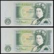 London Coins : A188 : Lot 78 : One Pound Somerset B341 issued 1981 first run AN01 174797, UNC