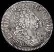 London Coins : A188 : Lot 793 : France Ecu 1709A Sun King VF for wear but with two initials engraved in the obverse field one each s...