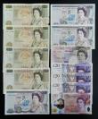 London Coins : A188 : Lot 81 : Fifty Pounds Sarah John Polymer prefix AA32 Unc. Fifty Pounds green Christopher Wren reverse (4) Som...