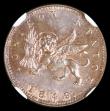 London Coins : A188 : Lot 867 : Ionian Islands Lepton 1849 KM#34 in an NGC holder and graded MS65 BN (Slab labelled Greece in error)