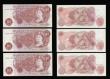 London Coins : A189 : Lot 100 : Ten Shillings Fforde B310 issued 1967 very last run D38N (6 consecutives) UNC or near so