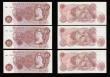London Coins : A189 : Lot 101 : Ten Shillings Fforde B311 replacements (6) first run M56 270335 GVF-EF, M65 prefix 4 consecutives 82...