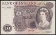 London Coins : A189 : Lot 109 : Ten Pounds Page B327 issued 1971 very first run replacement M01 469947, UNC