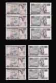 London Coins : A189 : Lot 111 : Twenty Pounds Page B328 issued 1970 first series William Shakespeare on reverse, Pick380b (10 consec...