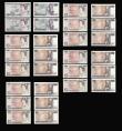 London Coins : A189 : Lot 139 : Somerset Ten Pounds Nightingale 1987 B349 (5) mid series Unc (4) AU (1). Five Pounds Duke of Welling...