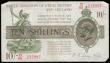 London Coins : A189 : Lot 15 : Ten Shillings Warren Fisher T30 issued 1922 O/86 235997 GVF