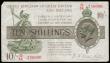 London Coins : A189 : Lot 16 : Ten Shillings Warren Fisher T30 issued 1922 O/86 236000, GVF-EF