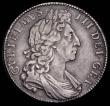 London Coins : A189 : Lot 1690 : Halfcrown 1700 DECIMO TERTIO with Inverted A for V in DECVS, ESC 563, Bull 1045, Good Fine or better...