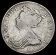 London Coins : A189 : Lot 1698 : Halfcrown 1707E SEXTO with T*TAMEN error edge, unlisted by the 1992 ESC, Bull 1380, VG/Near Fine, th...