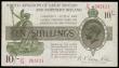London Coins : A189 : Lot 22 : Ten Shillings Warren Fisher T33 issued 1927 series U/76 203121, Northern Ireland in title, VF