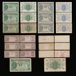 London Coins : A189 : Lot 220 : Hong Kong Government of Hong Kong 1 Dollar blue and yellow George VI facing at right undated Pick 31...