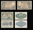 London Coins : A189 : Lot 283 : World (3) Falkland Islands 1 Pound 1.1.1982 Pick 8e Fine with pin holes, Gibraltar 1 Pound 20.11.197...