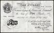 London Coins : A189 : Lot 48 : Five Pounds Peppiatt white B255 thick paper dated 25th October 1944 S/N E46 052759, VF or better pen...