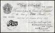 London Coins : A189 : Lot 49 : Five Pounds Peppiatt white B255 thick paper dated 27th October 1944 S/N E48 016365, VF 