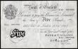 London Coins : A189 : Lot 54 : Five Pounds Peppiatt white B255 thick paper dated 31st October 1944 S/N E51 087068 VF multiple banke...
