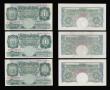 London Coins : A189 : Lot 58 : One Pound Peppiatt 1948, post-war threaded type B260 first series S50A 754398 EF along with others (...