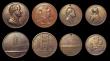 London Coins : A189 : Lot 695 : 18th and 19th Century (8) Foundation of the City of London School 1834, 58mm diameter in bronze by B...