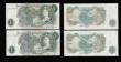London Coins : A189 : Lot 95 : One Pound Fforde replacements (4) B307 U01E 118424 AU-Unc, R99L 270569 Unc and R99L 892438 Unc, B308...