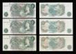 London Coins : A189 : Lot 96 : One Pound Fforde B308 issued 1967, G reverse replacements (5) various mid M--M prefixes Unc (3), EF ...
