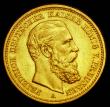 London Coins : A189 : Lot 981 : German States - Prussia 20 Marks Gold 1888A Friedrich III KM#515 A/UNC with some minor contact marks