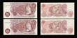 London Coins : A189 : Lot 99 : Ten Shillings Fforde B310 issued 1967 very last run D38N (5) Unc (1), GEF-AU (3), GVF (1)