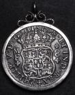 London Coins : A190 : Lot 1369 : Mexico Eight Reales 1737 Mo MF KM#103 in a mount inscribed TREASURE FROM 'HOLLANDIA' SUNK ...
