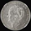 London Coins : A191 : Lot 1058 : Netherlands 2&frac12; Gulden 1938 Deep hairlines KM#165 in an NGC holder and graded AU58