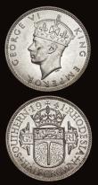 London Coins : A191 : Lot 1117 : Southern Rhodesia Halfcrowns (2) 1941 bright EF and 1946 nEF