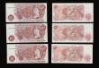 London Coins : A191 : Lot 117 : Ten Shillings Fforde B310 issued 1967 very last run prefix D38N (5 consecutives) D38N 435857-861 UNC
