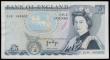 London Coins : A191 : Lot 147 : Five Pounds Page B335 issued 1973 very first run replacement 01M 465802 EF