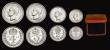 London Coins : A191 : Lot 1796 : Maundy Set 1952 ESC 2569, Bull 4323 UNC with good lustre, in a red contemporary box Maundy Money in ...