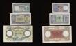 London Coins : A191 : Lot 184 : Albania 5 Franka Ari ND(1926) Pick 2 GVF and 20 Franga ND(1939) Pick 7 VF with some light dirt, 50 L...