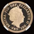 London Coins : A191 : Lot 2161 : Sovereign 2022 Queen Elizabeth II Platinum Jubilee Gold Proof S.SC12, in a NGC holder and graded PF7...