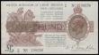 London Coins : A191 : Lot 27 : One Pound Warren Fisher T24 issued 1919 first series K81 prefix EF with pinholes