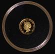 London Coins : A191 : Lot 662 : Tristan Da Cunha Quarter Laurel 2021 Gold Proof FDC with Harrington & Byrne's certificate