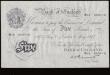 London Coins : A191 : Lot 75 : Five Pounds Peppiatt white B264 dated 19h May 1947 series M13 003110, AU