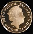 London Coins : A192 : Lot 1021 : Five Pound Crown 2022 Queen Elizabeth II Platinum Jubilee Gold Proof in an NGC holder and graded PF7...