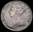 London Coins : A192 : Lot 1169 : Halfcrown 1713 Roses and Plumes ESC 584 Good Fine with an even tone