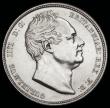 London Coins : A192 : Lot 1190 : Halfcrown 1834 WW in script ESC 662, Bull 2478 bright EF or better with hairlines