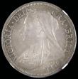London Coins : A192 : Lot 1227 : Halfcrown 1901 ESC 735, Bull 2787 Choice Unc with a lovely tone and graded MS63 by NGC