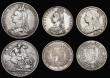 London Coins : A192 : Lot 1950 : Victorian Silver (8) Crown 1891 Fine, Halfcrown 1887 JH GVF, 1888 Fine, 1899 Fine, Florin 1887 GVF, ...