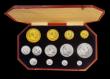 London Coins : A192 : Lot 895 : Proof Set 1902 Long Matt Set 13 coins Five Pounds, Two Pounds, Sovereign, Half Sovereign, Crown, Hal...
