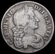 London Coins : A192 : Lot 918 : Crown 1677 7 over 6 ESC 53 Fine