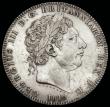 London Coins : A192 : Lot 927 : Crown 1819 LX ESC 216 EF once cleaned with some scuffs and nicks in the fields also with attempted p...