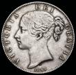 London Coins : A192 : Lot 933 : Crown 1845 Cinquefoil stops on edge ESC 282, Bull 2564 VF or near so